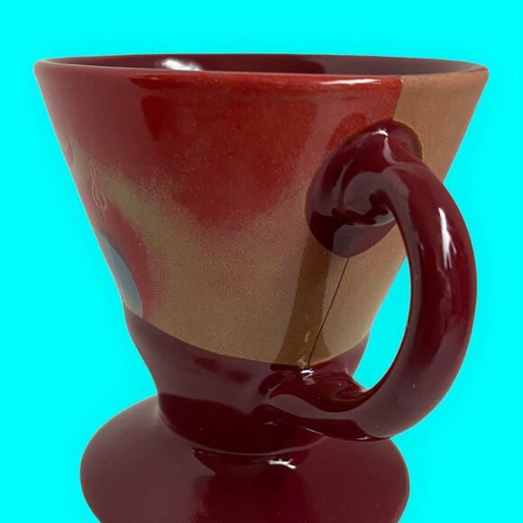 Vintage Frangelico Liqueur Expresso Demitasse Mug Signed Linda Fritchtel - Picture 2 of 7